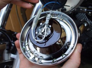 How to change H3 bulb on Moto Guzzi California Vintage