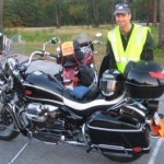 Motorcycle Marshal on Moto Guzzi Cali