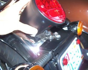 Moto Guzzi California Vintage taillight bracket failure