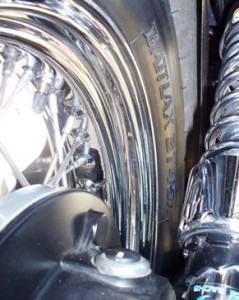New Moto Guzzi California rear tire Bridgstone BT45