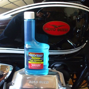 Star Tron fuel treatment test in Moto Guzzi California Vintage